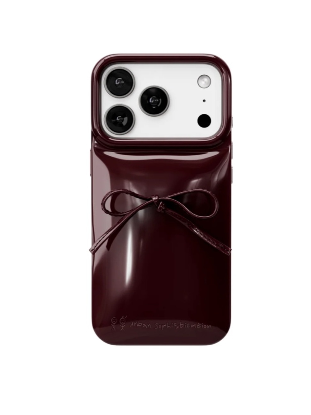 The Soap Case Delicate Bow in Dark Cherry